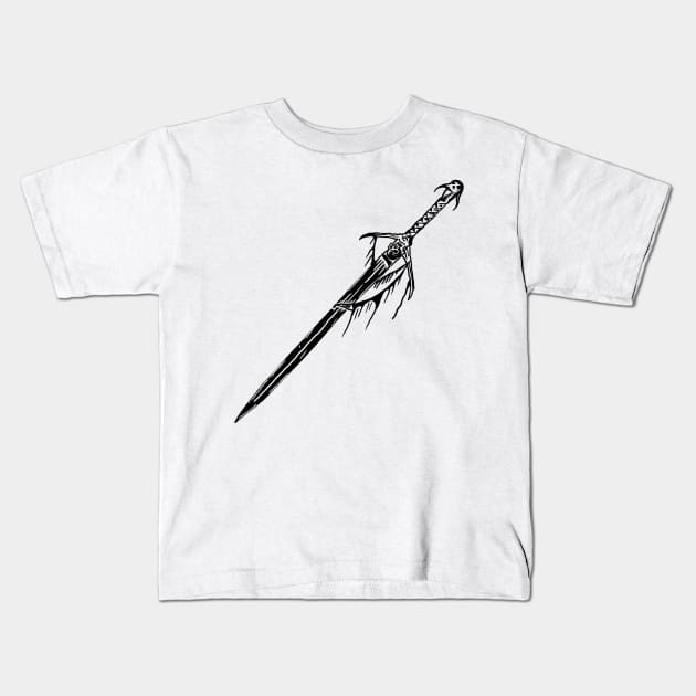 Medieval Sword Kids T-Shirt by pirsicivan